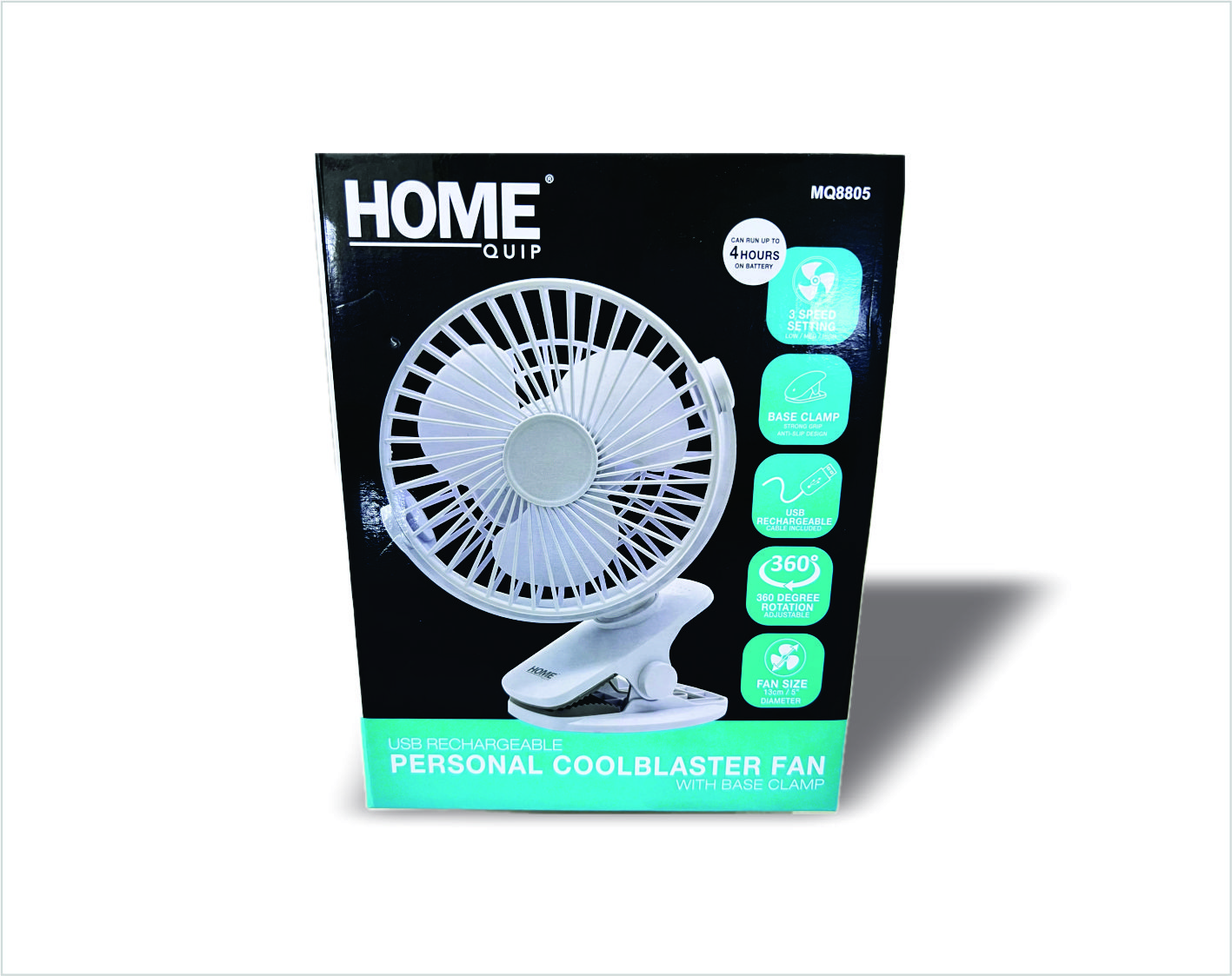 MQ8805 – Fan Rechargable Clip-on